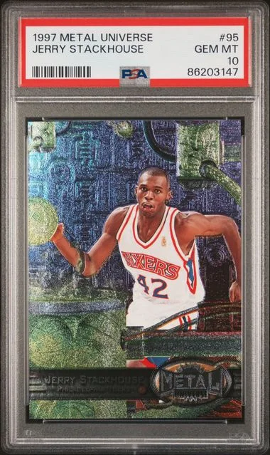 1997-98 Metal Universe Jerry Stackhouse #95 card image