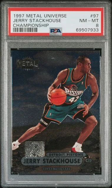 1997-98 Metal Universe Jerry Stackhouse Championship #97 card image