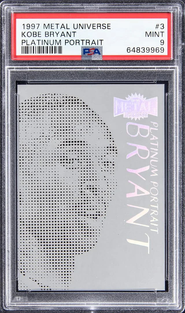 1997-98 Metal Universe Kobe Bryant Platinum Portrait #3PP card image