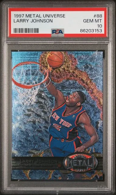 1997-98 Metal Universe Larry Johnson #88 card image