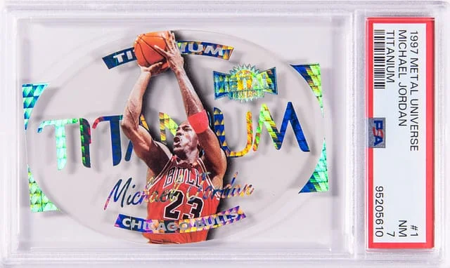 1997-98 Metal Universe Michael Jordan -NM 7 Titanium #1 card image