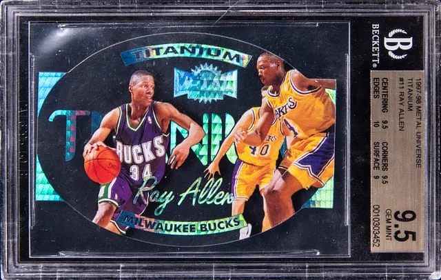 1997-98 Metal Universe Ray Allen Titanium #11 card image