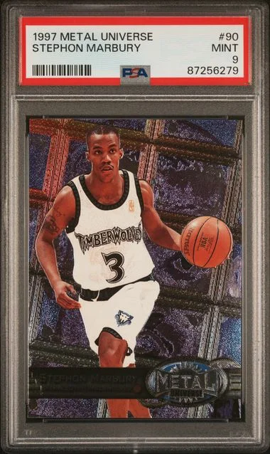 1997-98 Metal Universe Stephon Marbury #90 card image