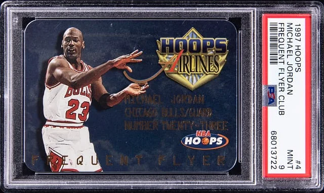 1997-98 NBA Hoops Michael Jordan Frequent Flyer Club #4 card image