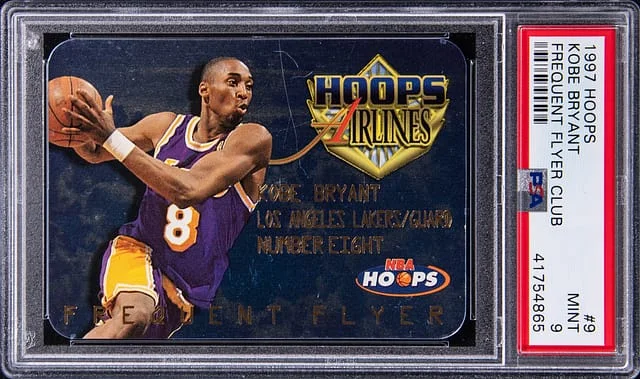 1997-98 Panini Hoops Kobe Bryant Frequent Flyer Club #9 card image