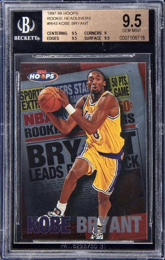 1997-98 Panini Hoops Kobe Bryant Headliners #RH3 card image