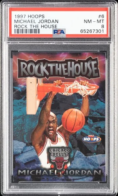 1997-98 Panini Hoops Michael Jordan Rock The House #6 card image