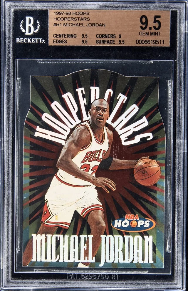 1997-98 Panini Hoops Michael Jordan Hoopsterstars #H1 card image