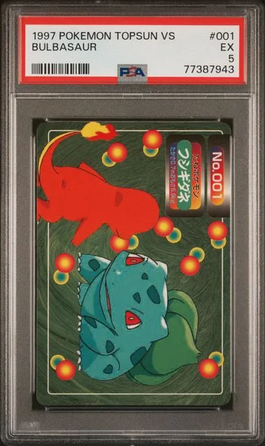 1997-98 Pokemon Topsun Vs Bulbasaur #001 card image