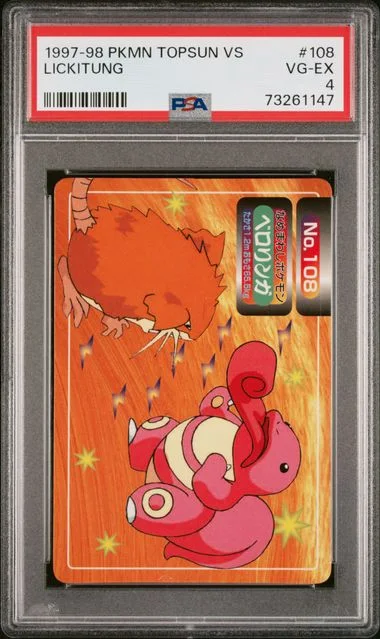 1997-98 Pokemon Topsun Vs Lickitung #108 card image