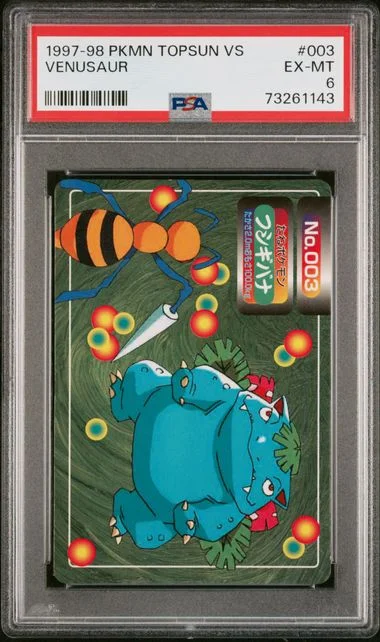 1997-98 Pokemon Topsun Vs Venusaur #003 card image