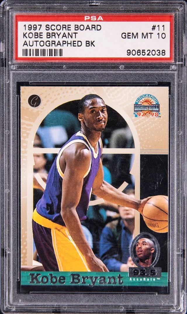 1997-98 Score Board Kobe Bryant Autograph BK #11 card image