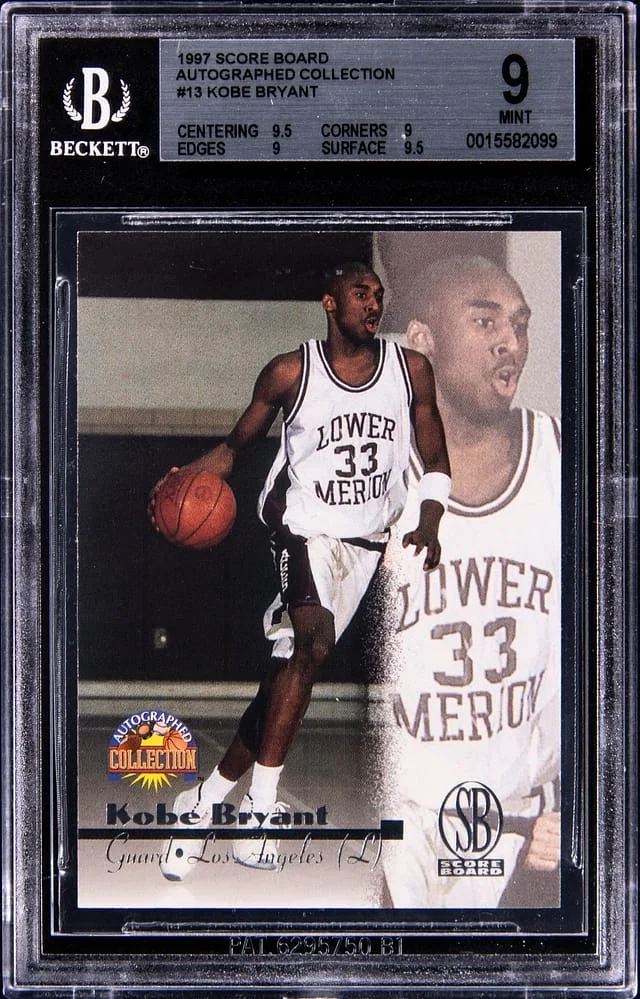 1997-98 Score Board Kobe Bryant Autograph Collection #13 card image