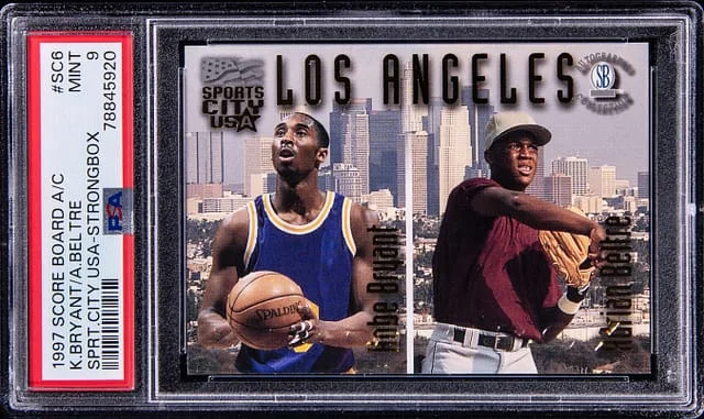 1997-98 Score Board Kobe Bryant/Adrian Beltre A/C Spirit City USA Strongbox #SC6 card image