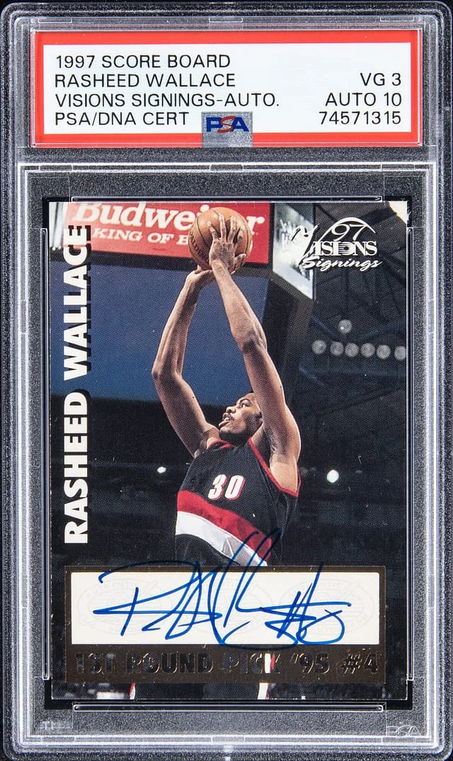 1997-98 Score Board Visions Signings #no-number card image