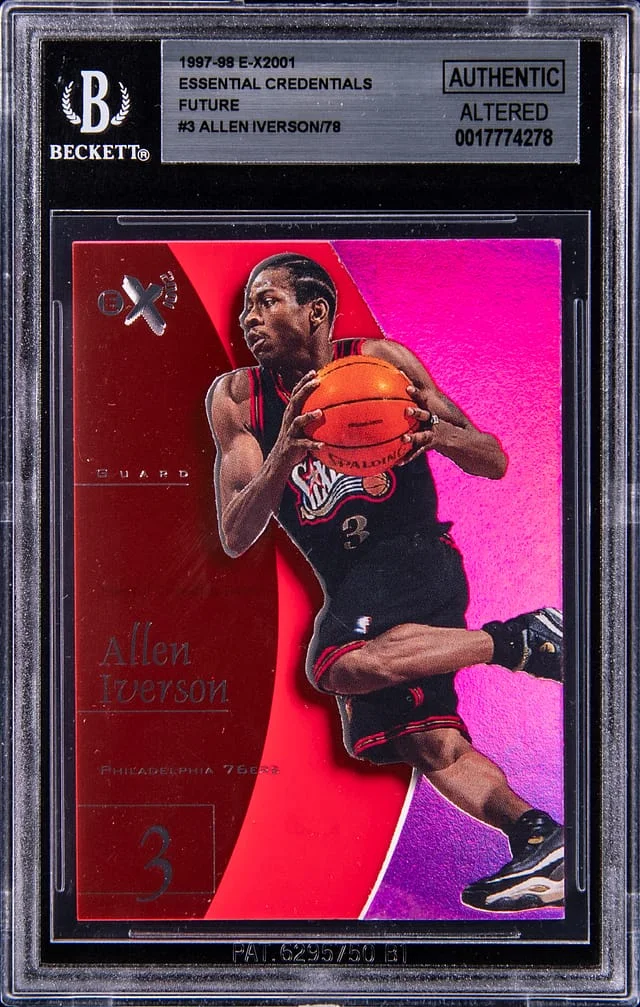 1997-98 SkyBox Allen Iverson E-X2001 Essential Credentials Future #3 card image