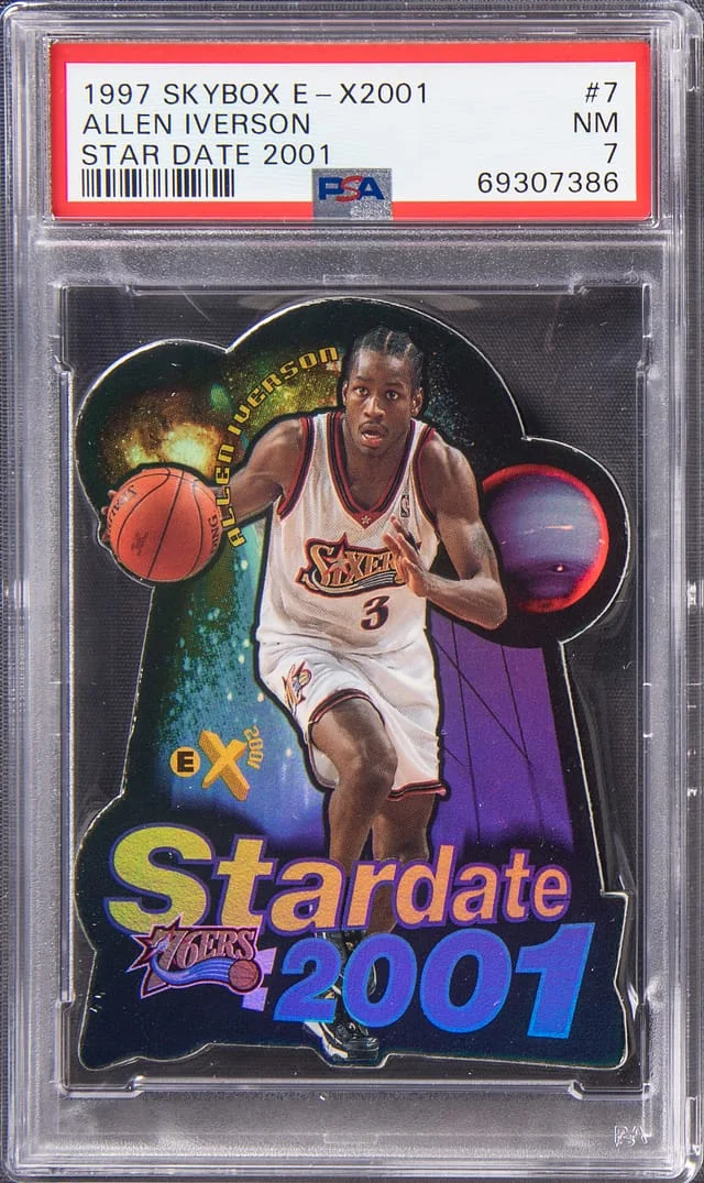 1997-98 SkyBox Allen Iverson E-X2001 Star Date 2001 #7 card image