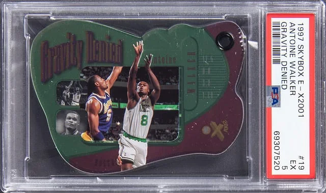 1997-98 SkyBox Antoine Walker E-X2001 Gravity Denied #19 card image