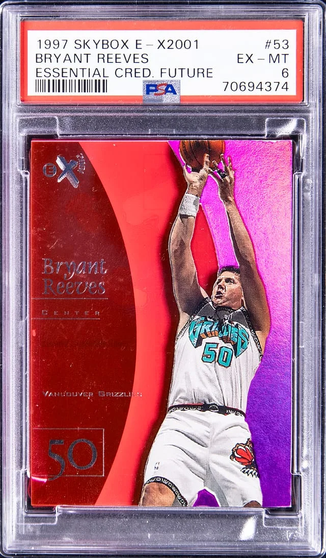 1997-98 SkyBox Bryant Reeves E-X2001 Essential Credential Future #53 card image