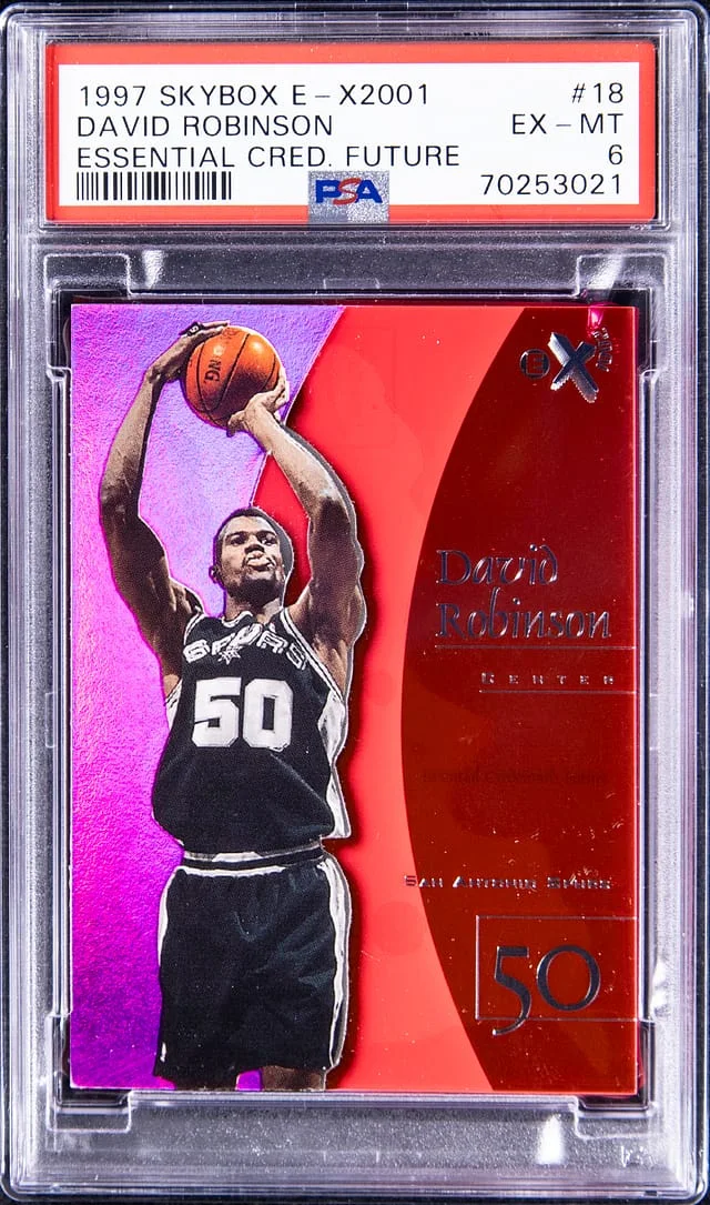 1997-98 SkyBox David Robinson E-X2001 Essential Credential Future #18 card image