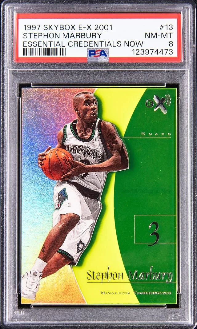 1997-98 SkyBox E-X Stephon Marbury 2001 Essential Credentials Now #13 card image