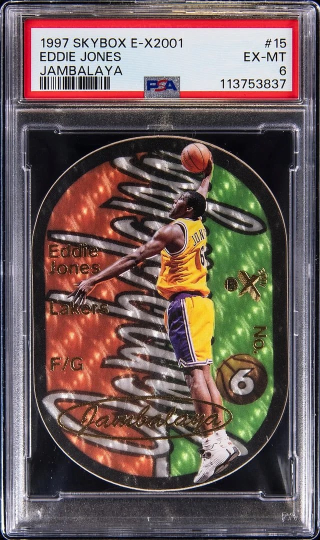 1997-98 SkyBox Eddie Jones E-X2001 Jambalaya #15 card image