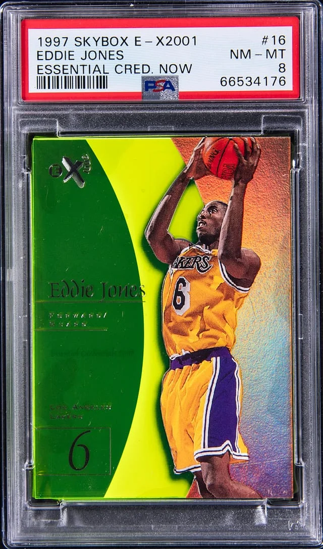 1997-98 SkyBox Eddie Jones E-X2001 Essential Credentials Now #18 card image
