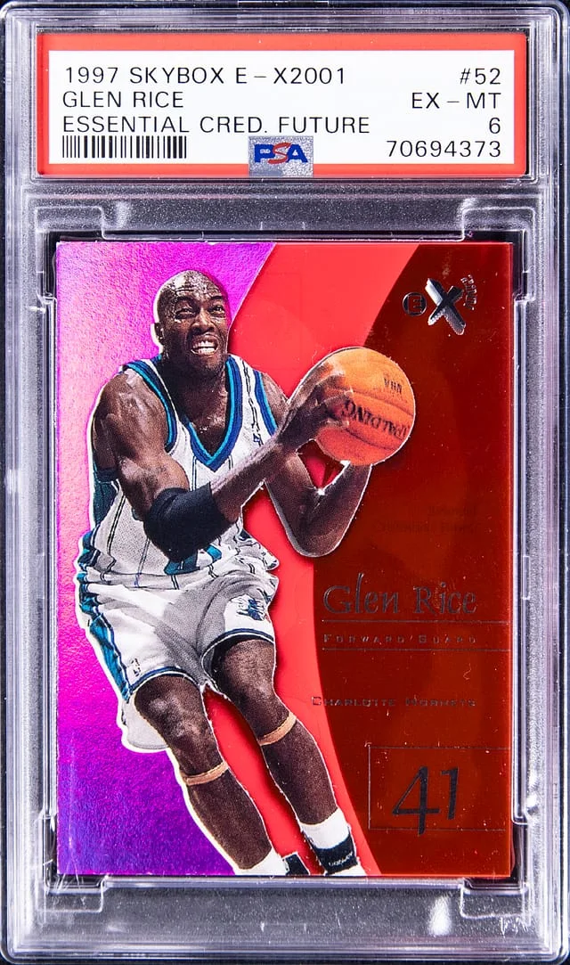 1997-98 SkyBox Glenn Rice E-X2001 Essential Credential Future #52 card image