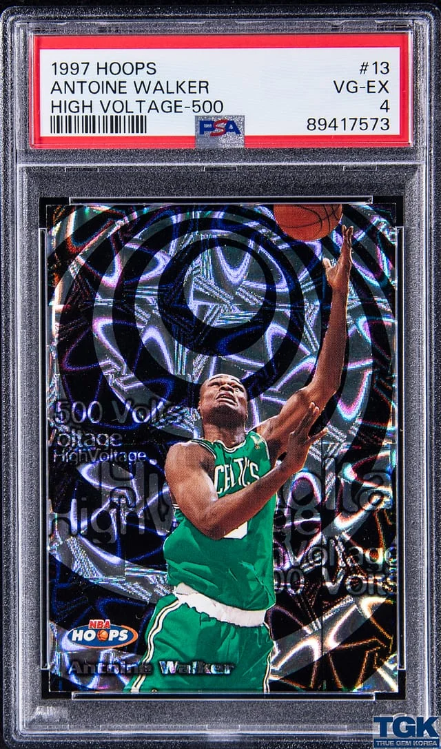 1997-98 SkyBox Hoops Antoine Walker High Voltage 500 Volts #13 card image