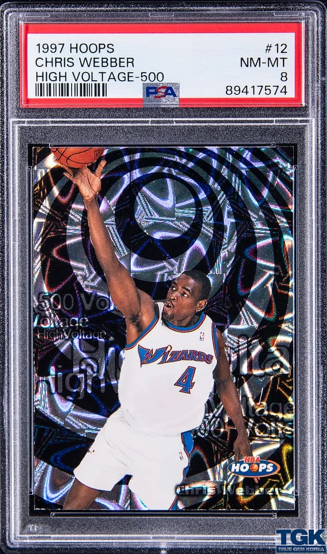 1997-98 SkyBox Hoops Chris Webber High Voltage 500 Volts #12 card image