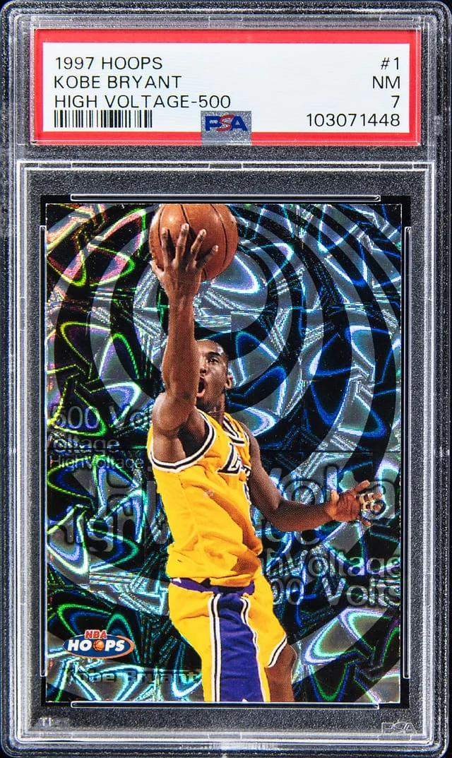 1997-98 SkyBox Hoops Kobe Bryant High Voltage 500 #1 card image