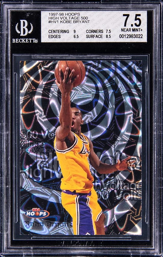 1997-98 SkyBox Hoops Kobe Bryant High Voltage 500 #HV1 card image