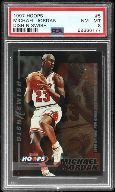 1997-98 SkyBox Hoops Michael Jordan Dish N Swish #5 card image