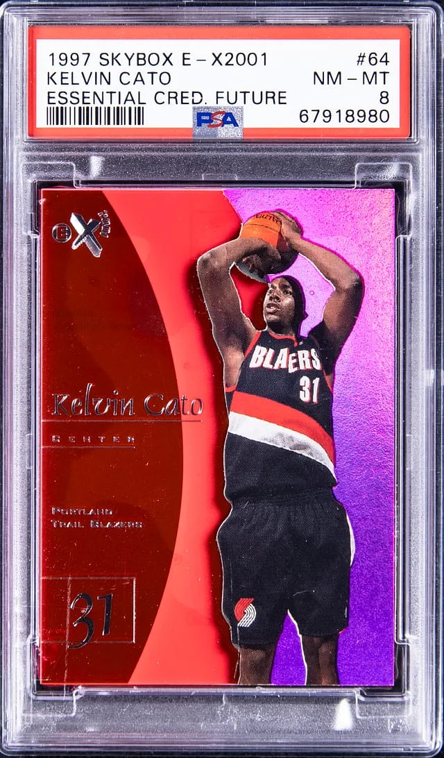 1997-98 SkyBox Kelvin Cato E-X2001 Essential Credential Future #64 card image