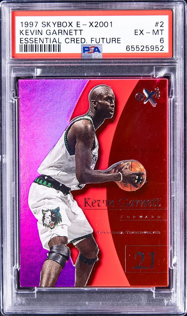 1997-98 SkyBox Kevin Garnett E-X2001 Essential Credential Future #2 card image