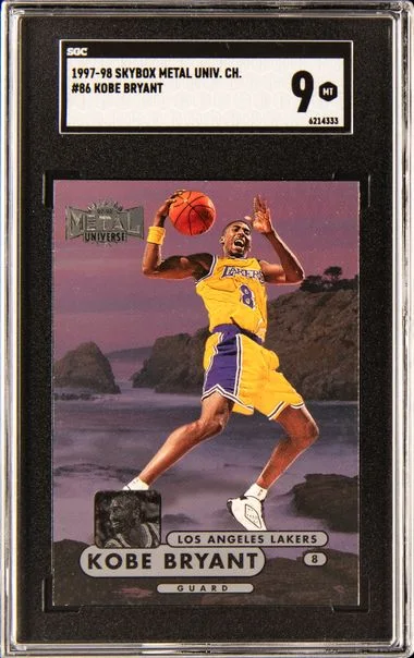 1997-98 SkyBox Kobe Bryant Metal Universe. Ch. #86 card image