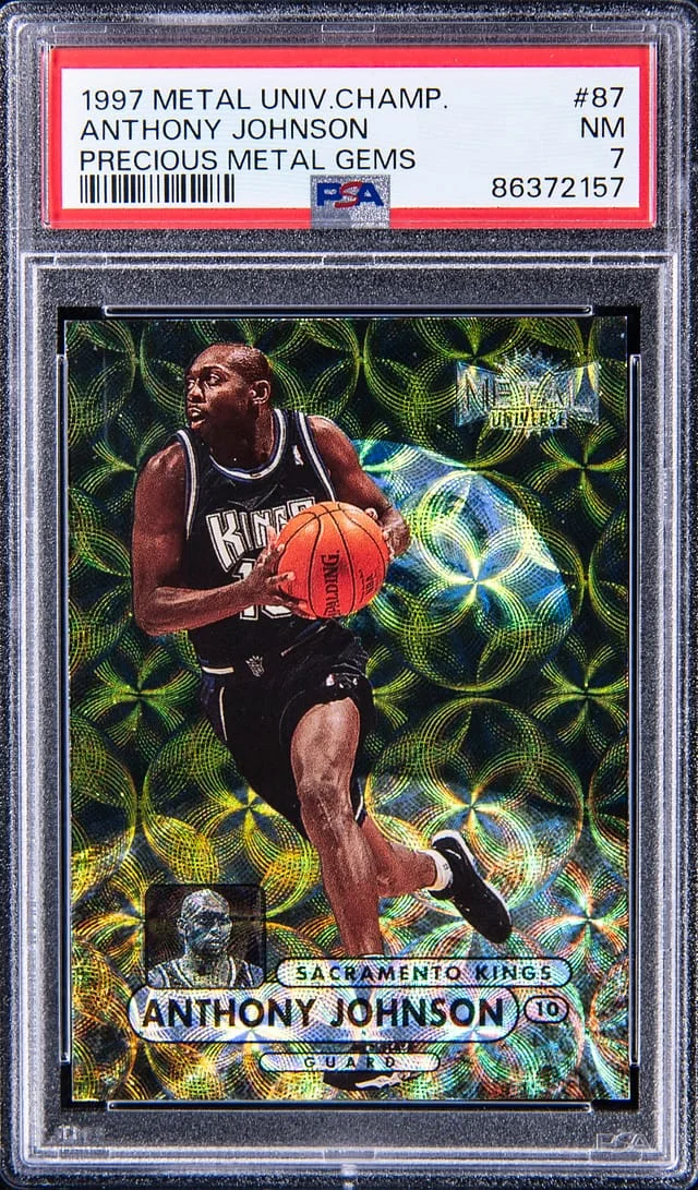 1997-98 SkyBox Metal Universe Anthony Johnson Championship Precious Metal Gems (PMG) #87 card image