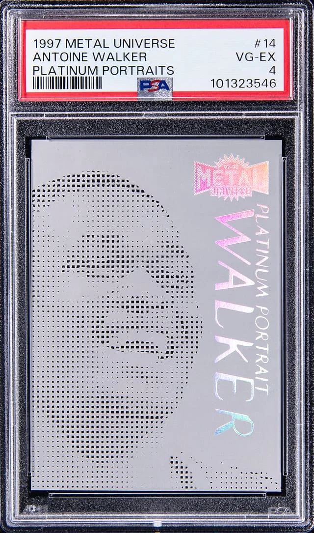1997-98 SkyBox Metal Universe Antoine Walker Platinum Portraits #14 card image