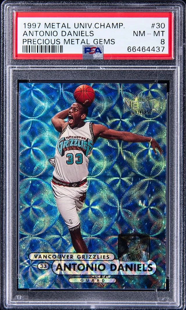 1997-98 SkyBox Metal Universe Antonio Daniels Championship Precious Metal Gems (PMG) #30 card image