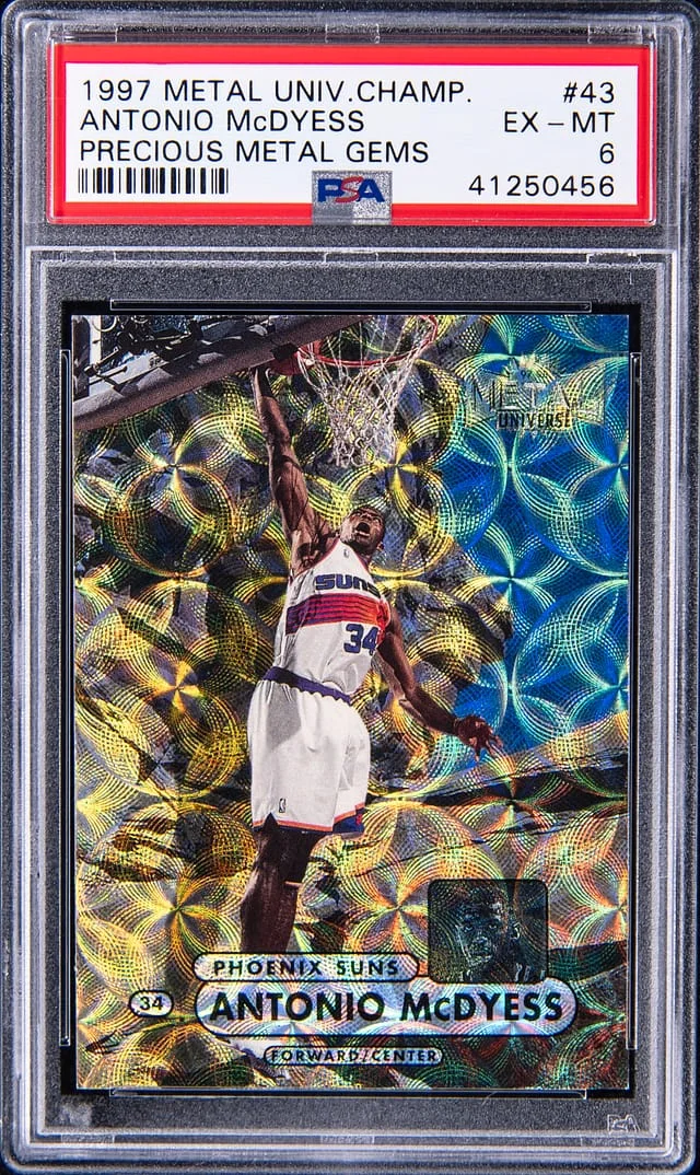 1997-98 SkyBox Metal Universe Antonio McDyess Championship Precious Metal Gems (PMG) #43 card image