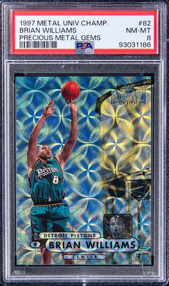 1997-98 SkyBox Metal Universe Brian Williams Championship Precious Metal Gems (PMG) #82 card image