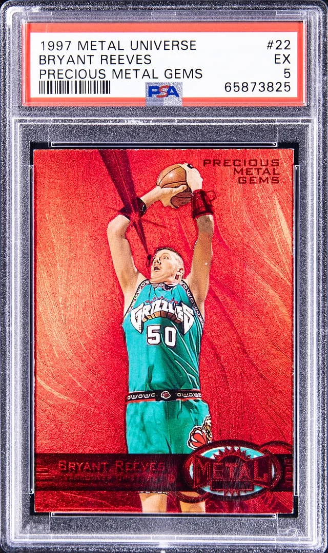 1997-98 SkyBox Metal Universe Bryant Reeves Precious Metal Gems (PMG) Red #22 card image