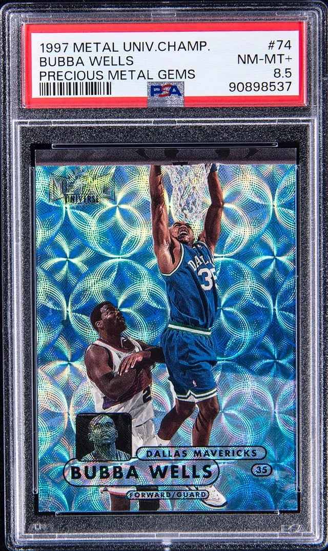 1997-98 SkyBox Metal Universe Bubba Wells Championship Precious Metal Gems (PMG) #74 card image