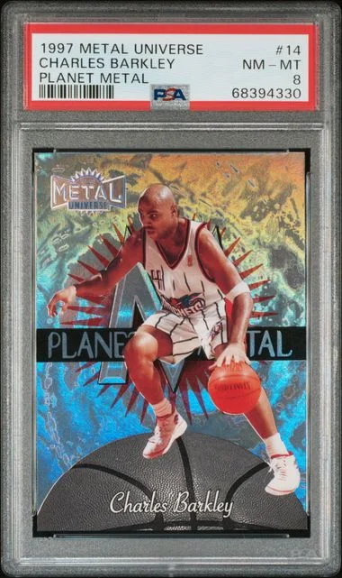 1997-98 SkyBox Metal Universe Charles Barkley Planet Metal #14 card image