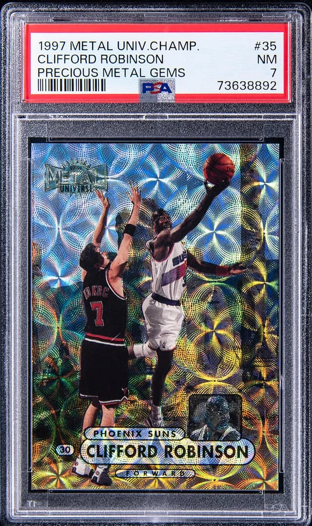 1997-98 SkyBox Metal Universe Clifford Robinson Championship Precious Metal Gems (PMG) #35 card image