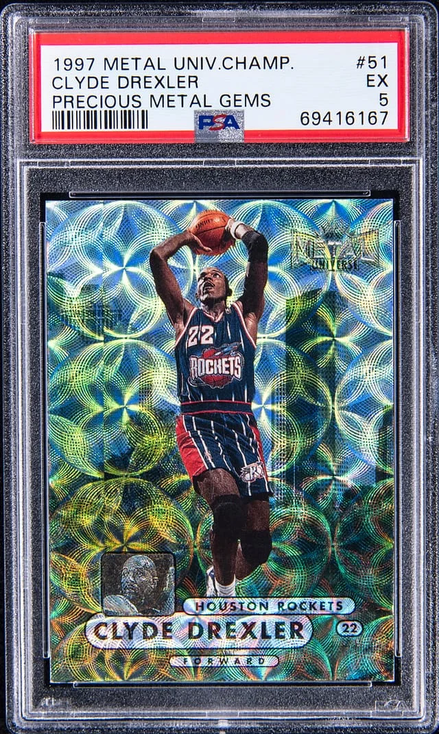 1997-98 SkyBox Metal Universe Clyde Drexler Championship #51 card image