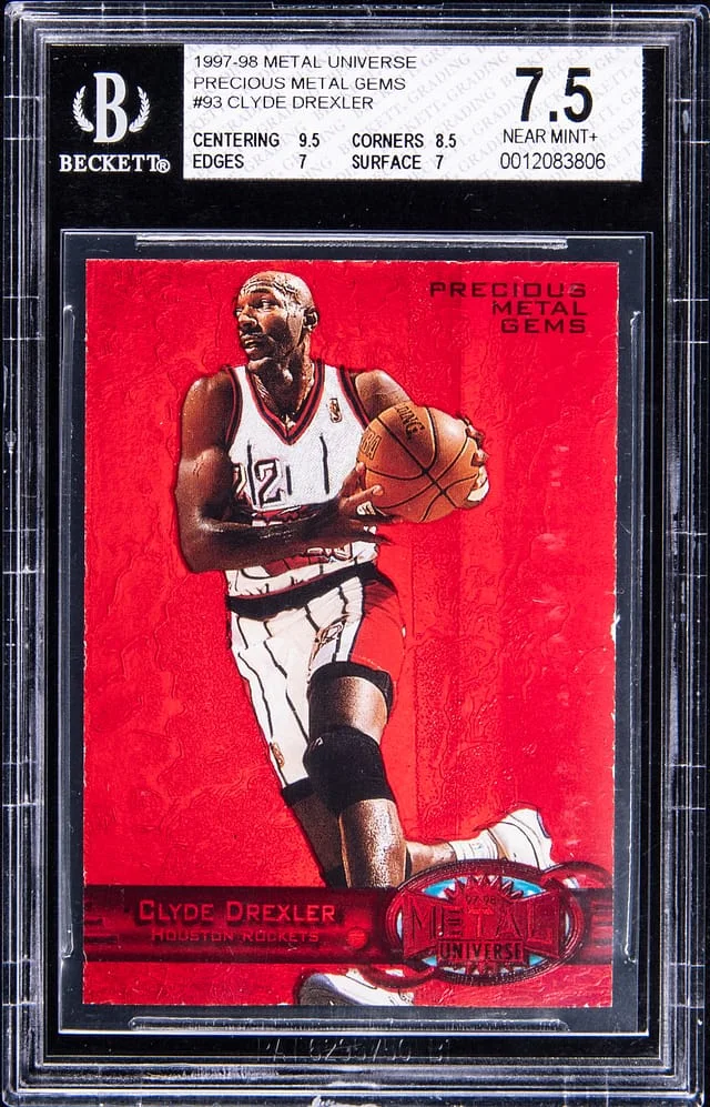 1997-98 SkyBox Metal Universe Clyde Drexler Reebok Bronze #93 card image
