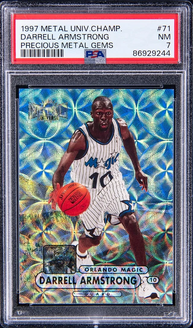 1997-98 SkyBox Metal Universe Darrell Armstrong Championship Precious Metal Gems (PMG) #71 card image