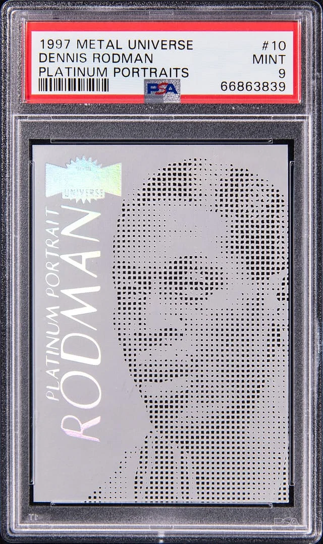 1997-98 SkyBox Metal Universe Dennis Rodman Titanium #10 card image