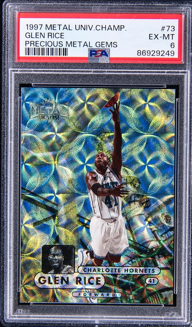 1997-98 SkyBox Metal Universe Glen Rice Championship Precious Metal Gems (PMG) #73 card image